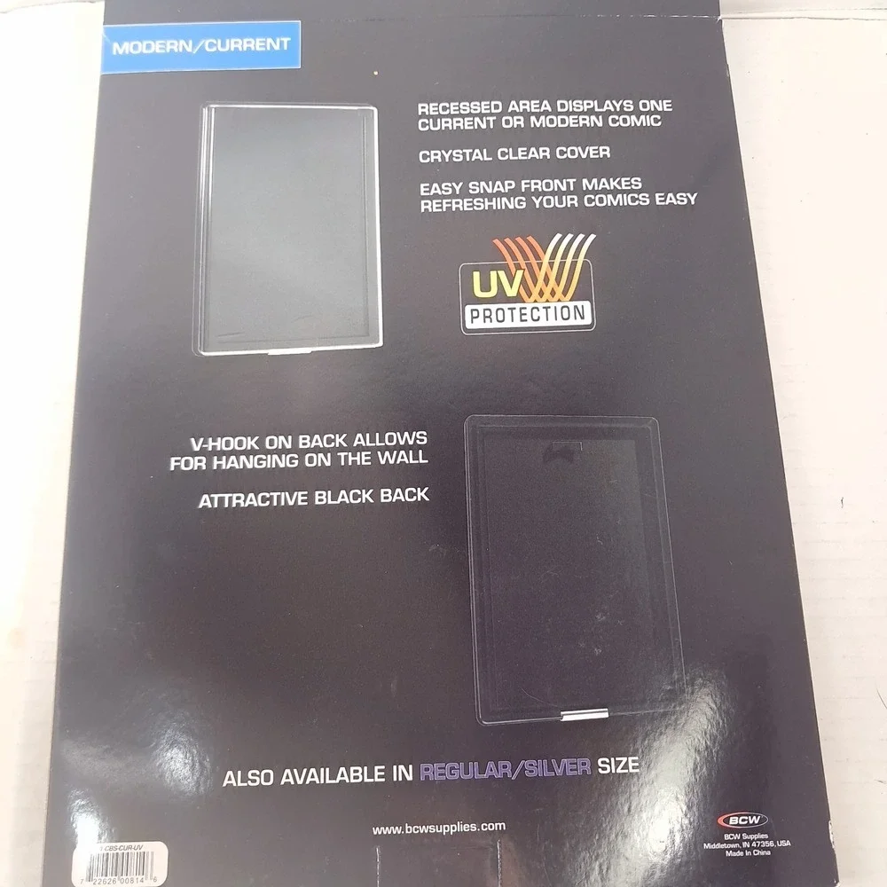 BCW UV Protected Current/Modern Comic Book Showcase Wall Mountable Display frame